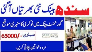 Sindh Bank Jobs 2023 - www.sindhbank.com.pk Jobs 2023