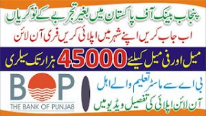 www.bop.com.pk-Available-Jobs 2023 - Bank of Punjab BOP Jobs 2023